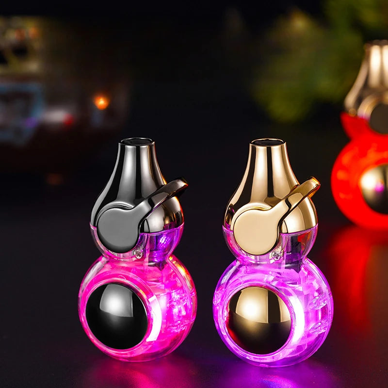 Gas Lighter Windproof Straight Torch Lighter Colorful