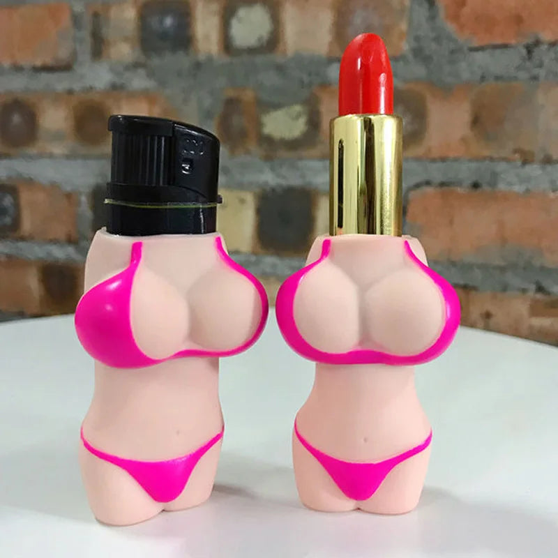 Rubber Human Body Lighter Case for Bic clipper Lighter Case