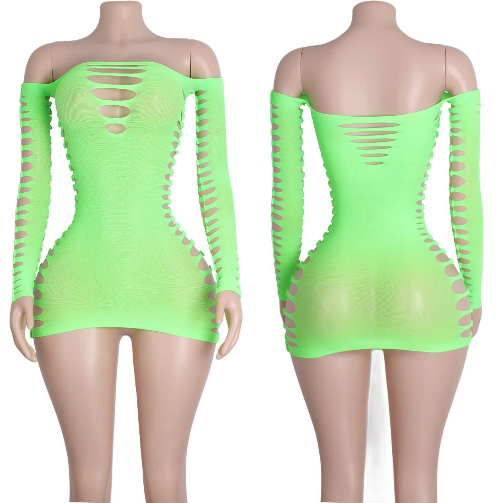 Trendy Unique Sleeve Dresses Exotic Dancewear
