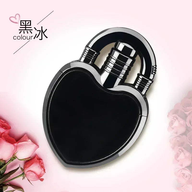 Fashion Love Style Butane Gas Lighter Portable Cool Red Flame Lady Gadget Small and Cute Reusable Inflatable Butane Gas Lighter