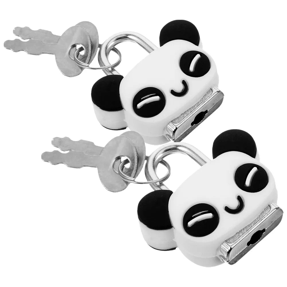 2Pcs Mini Lock Creative Cartoon Panda Padlocks
