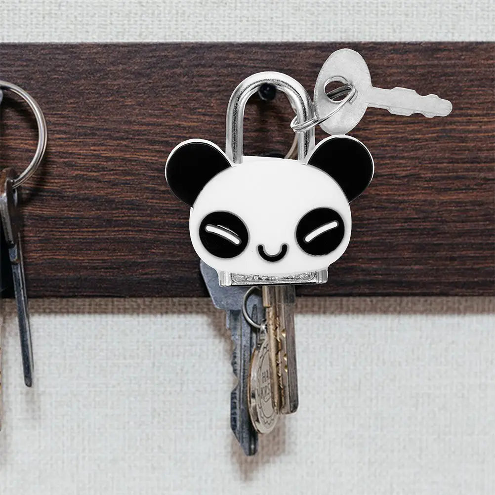 2Pcs Mini Lock Creative Cartoon Panda Padlocks