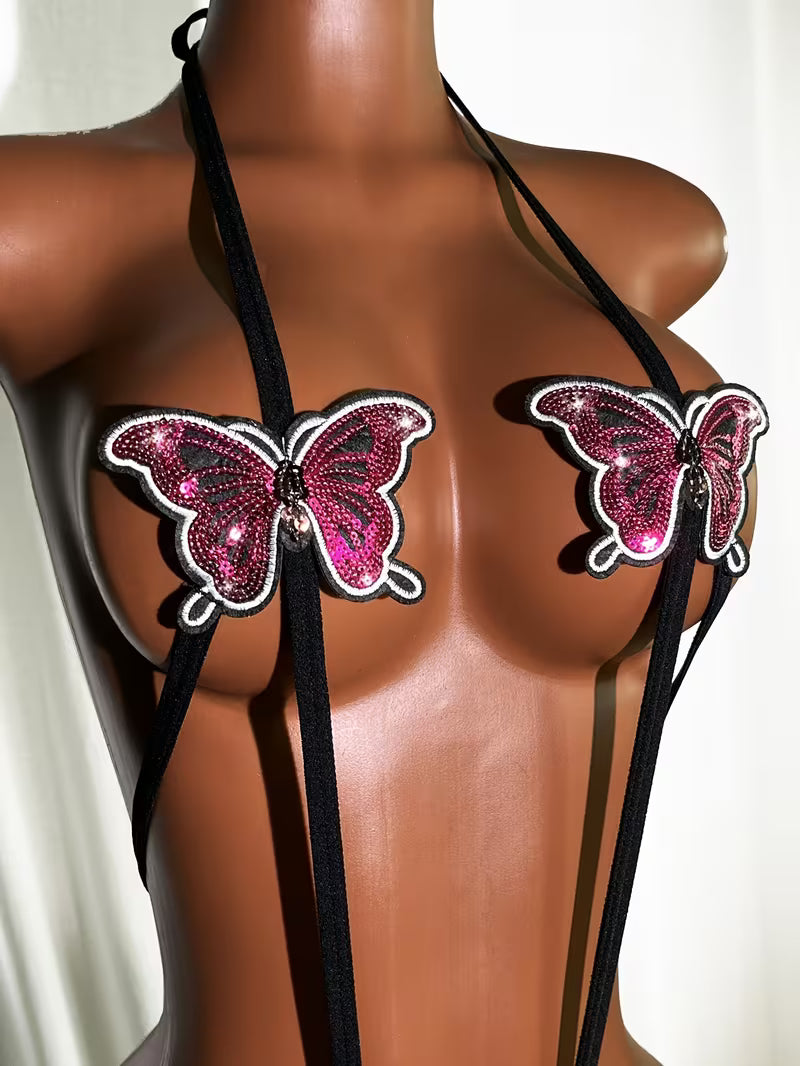 Butterfly Glow Strappy body piece&nbsp;