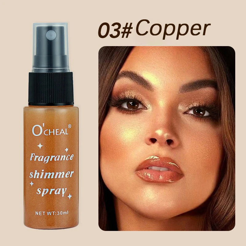 body shimmer spray (lasting flash, waterproof, sweat proof, )