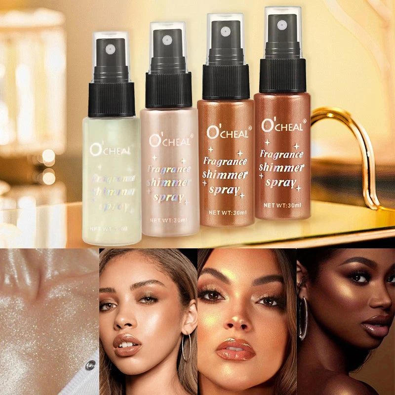 body shimmer spray (lasting flash, waterproof, sweat proof, )