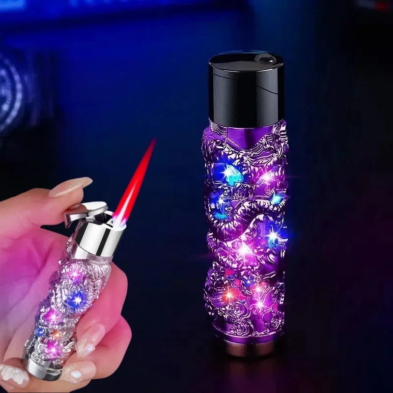 Metal Relief Lantern Inflatable Lighter