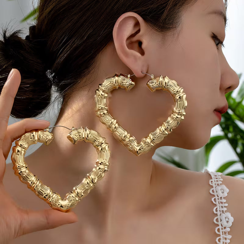 big heart shaped earrings