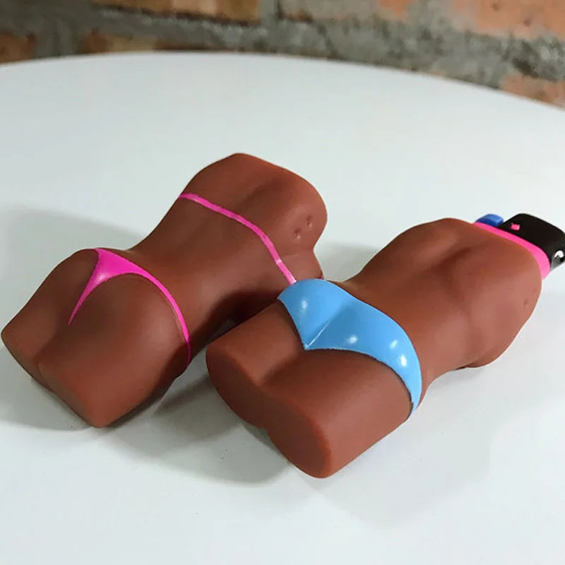 Rubber Human Body Lighter Case for Bic clipper Lighter Case