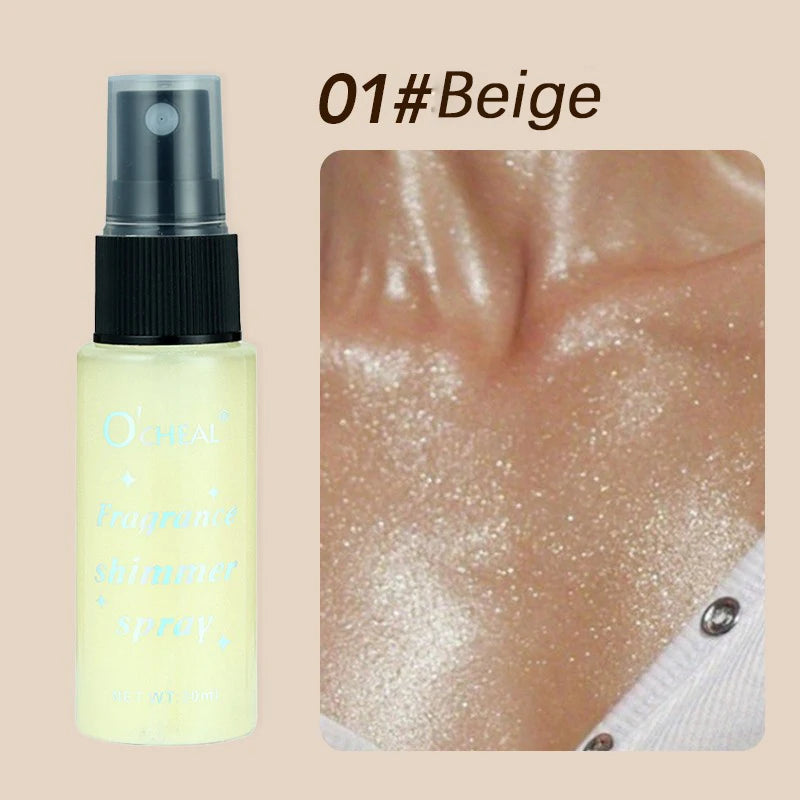 body shimmer spray (lasting flash, waterproof, sweat proof, )