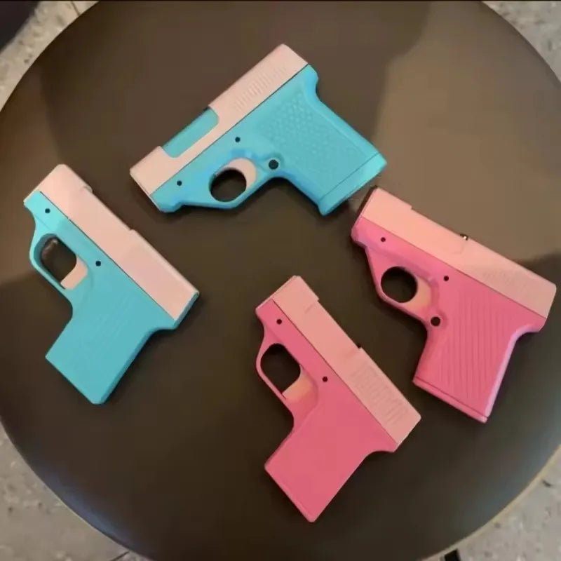 Windproof Capacity 10PCS Pistol style Inflatable Lighter with 3 Cigarette Boxes Jet style Deep Blue Flame Lighter Smoking Gift