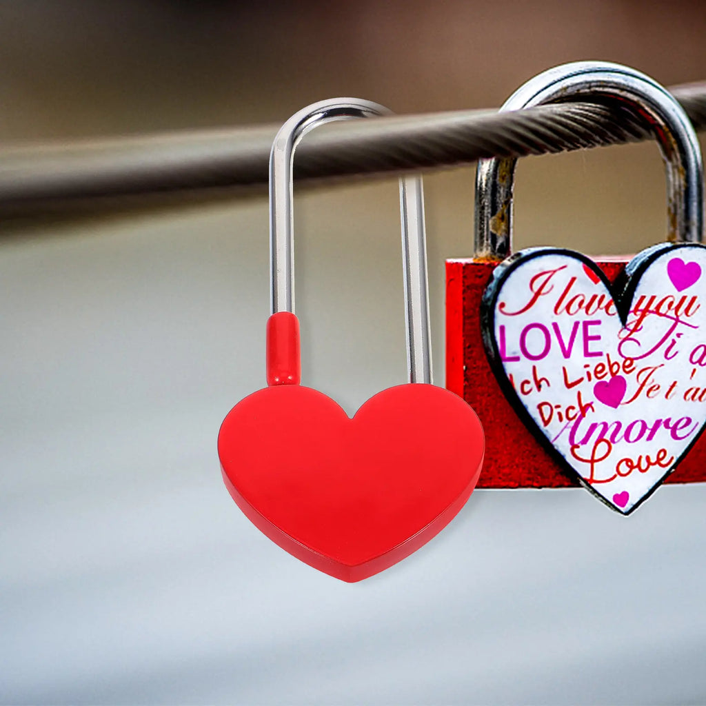 Mini Heart Shaped Metal Padlock