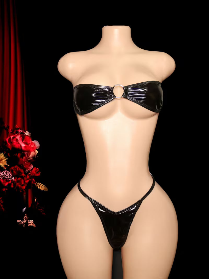 Midnight Bow Bikini Set