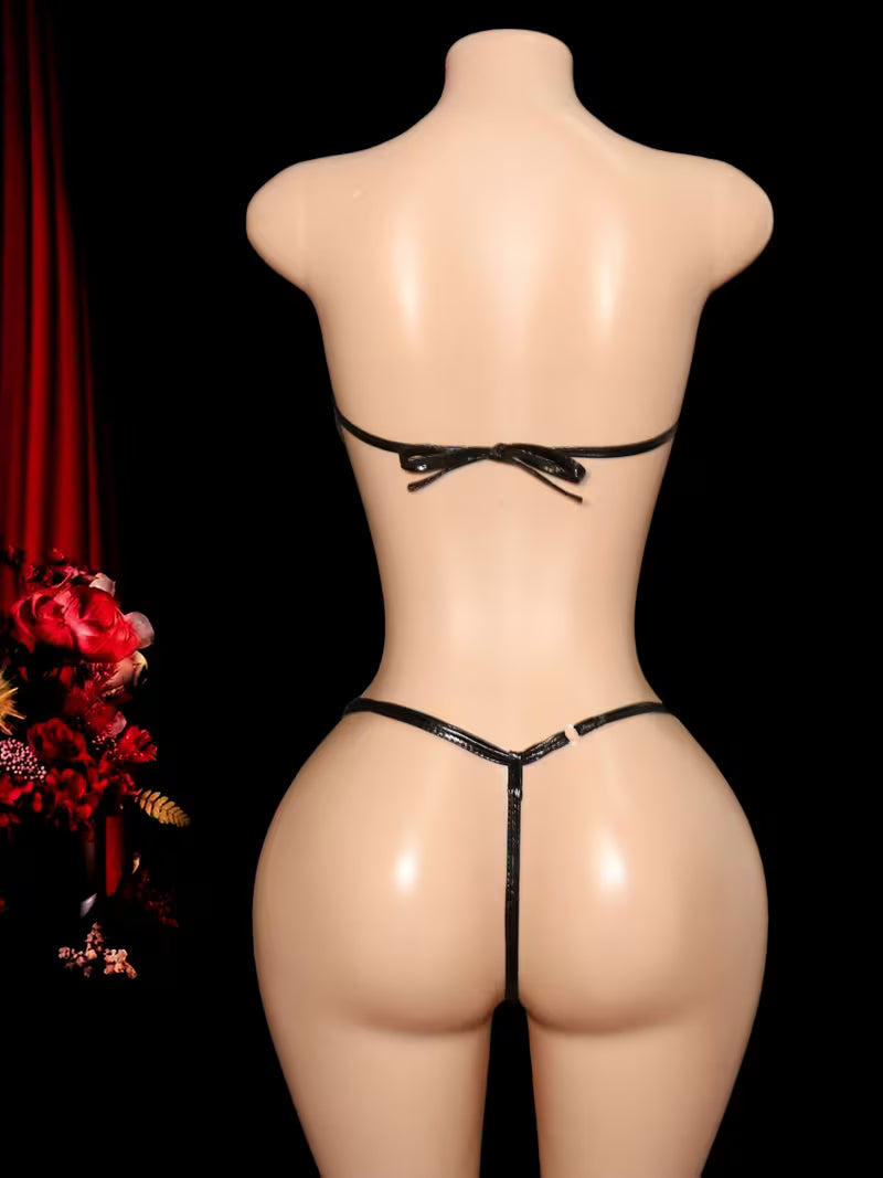 Midnight Bow Bikini Set