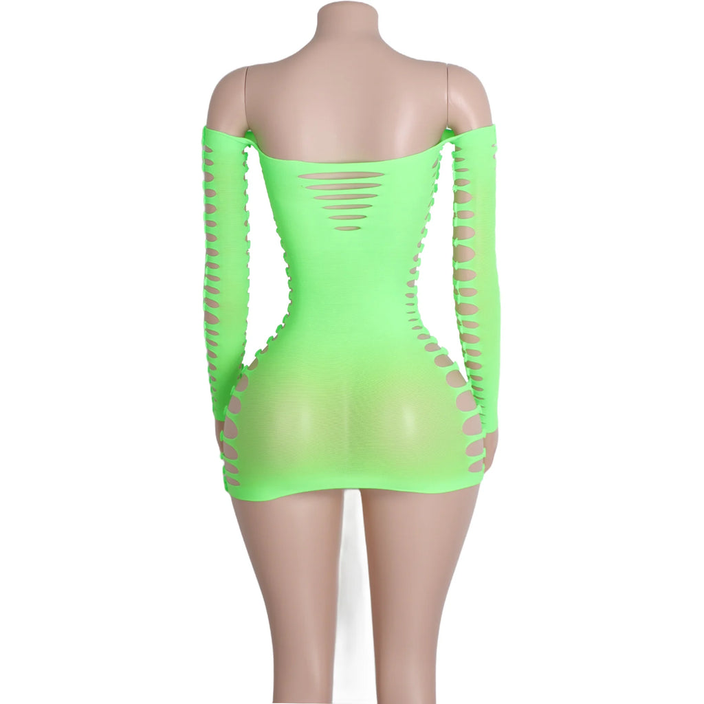 Trendy Unique Sleeve Dresses Exotic Dancewear