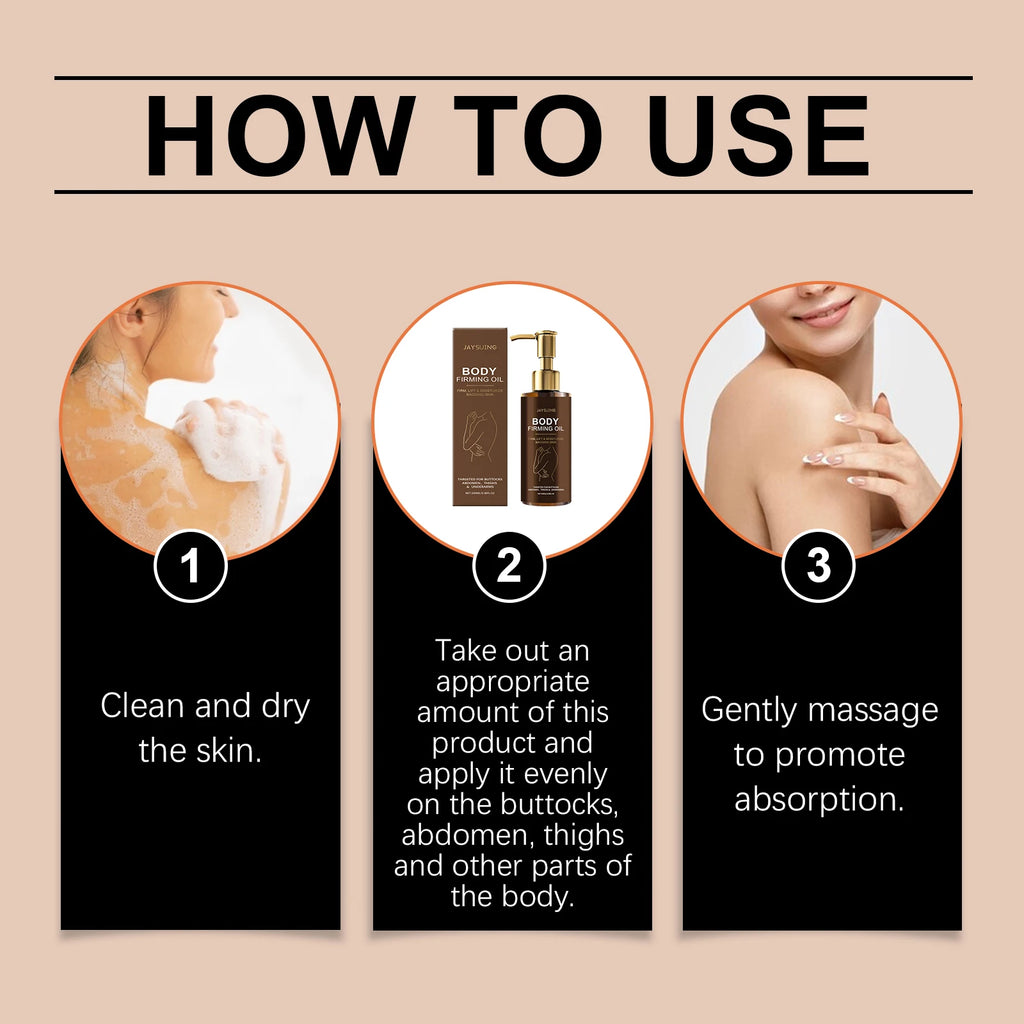 Moisturizing Anti Cellulite  Firming Body Oil Sagging Skin Tightening Anti-Aging for Body Refreshing Hydrate Firming Body Oil