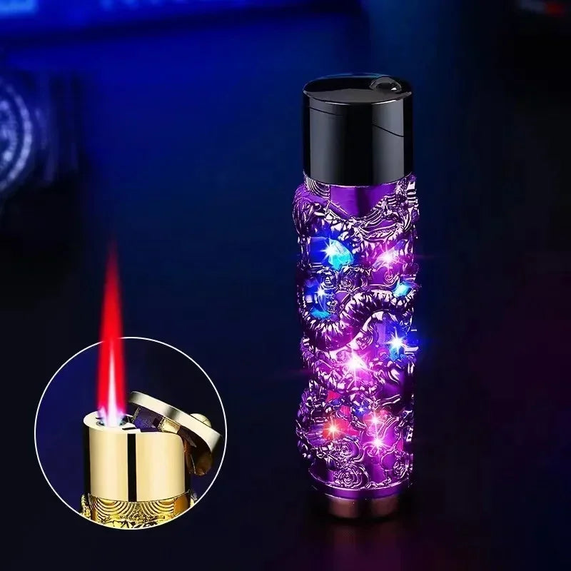 Metal Relief Lantern Inflatable Lighter