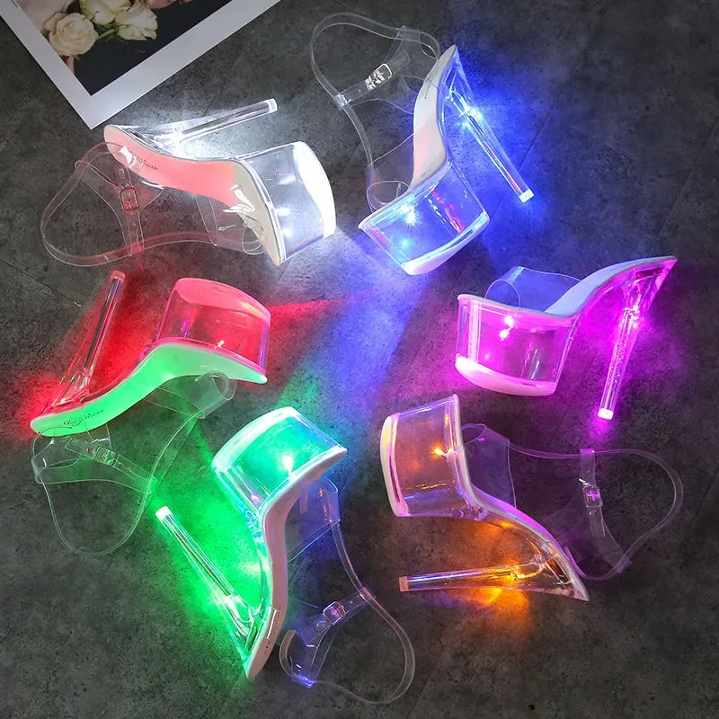 Nightclub High Heels Shoes Luminous