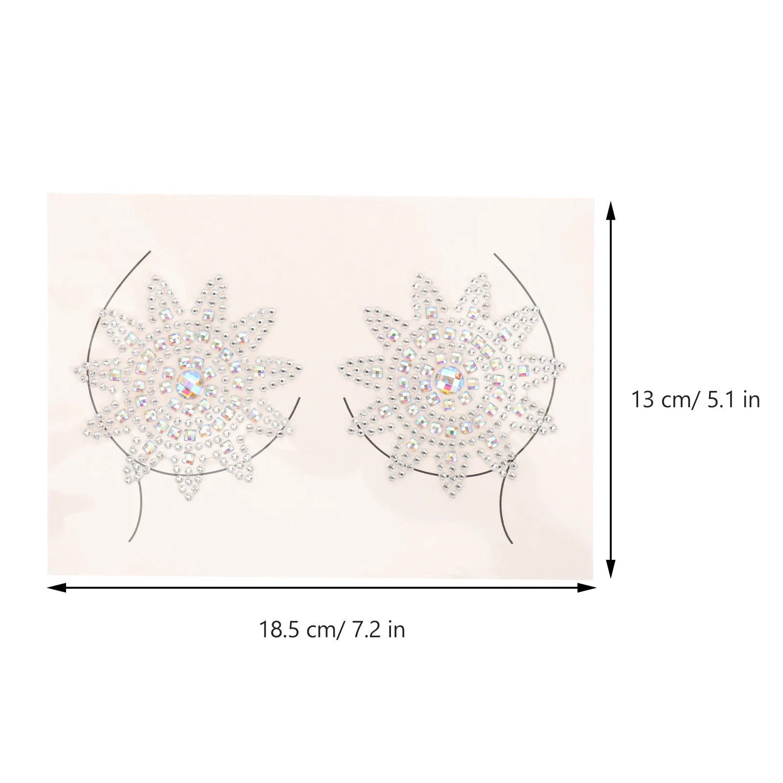 nipple cover rhinestone flower