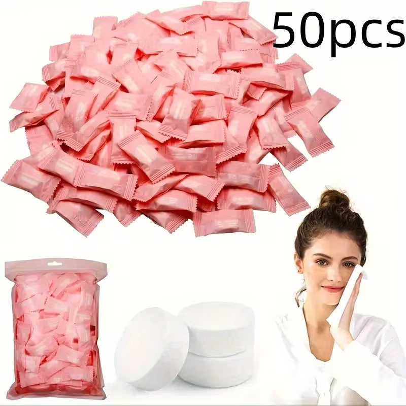 50pcs Portable & Absorbent Disposable Compressed Towels