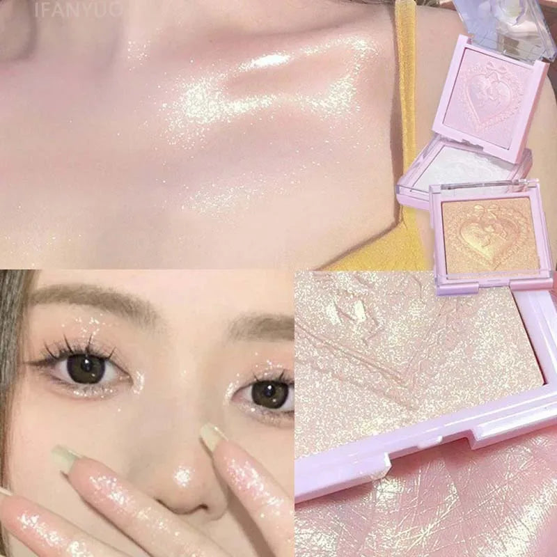 Champagne High Gloss Powder Highlighter Makeup