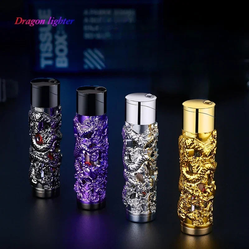 Metal Relief Lantern Inflatable Lighter