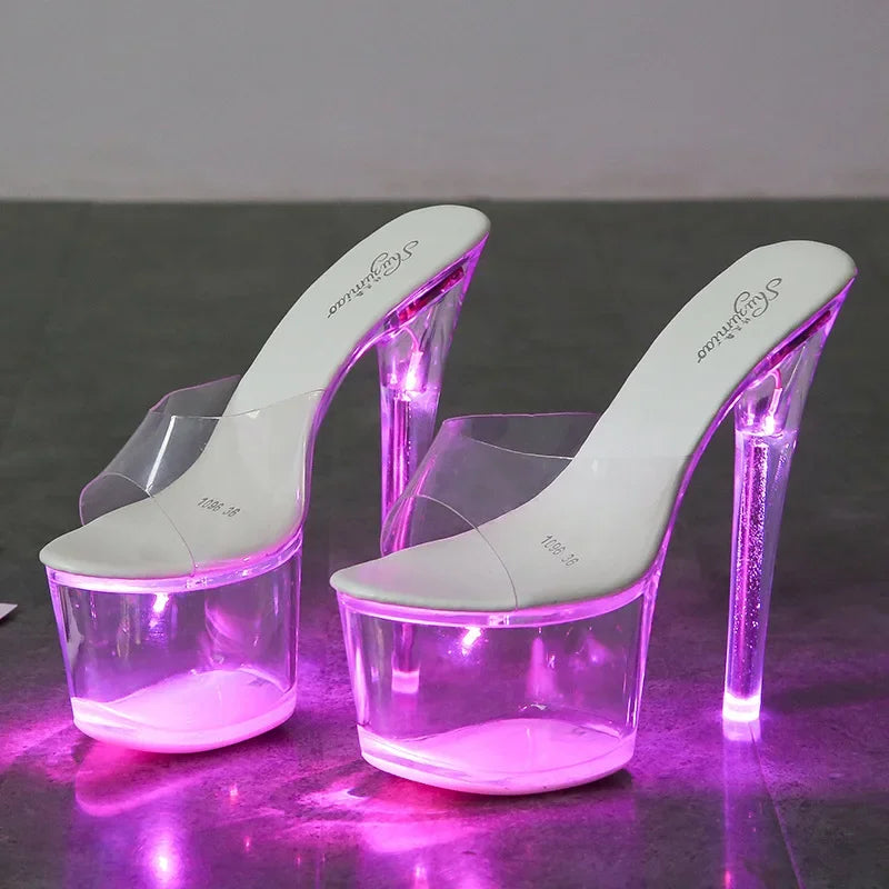 Nightclub High Heels Shoes Luminous
