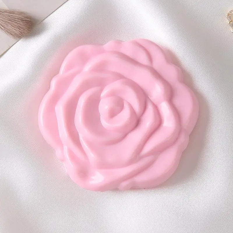 Portable Mini Mirror Retro Rose Flower Small Pocket Makeup Mirror Double Sided Hand Mirrors Compact Cosmetic Beauty Tool Gift