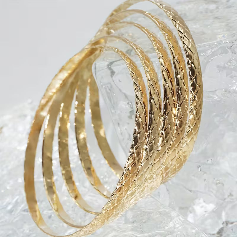 thick gold bangles