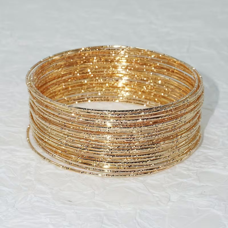 Gold thin bangels