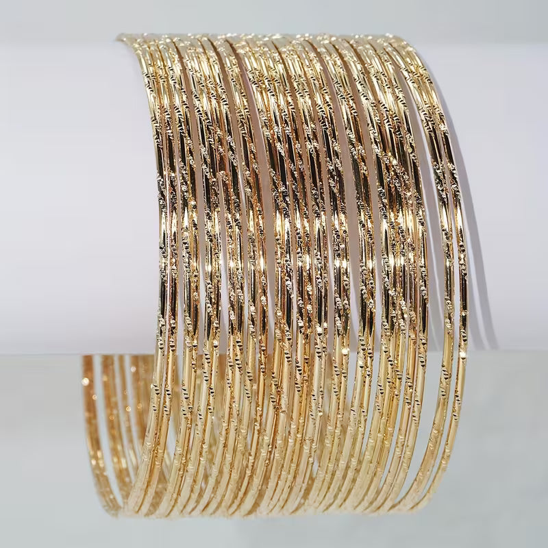 Gold thin bangels