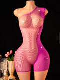 Pink Sparkle Mesh Romper