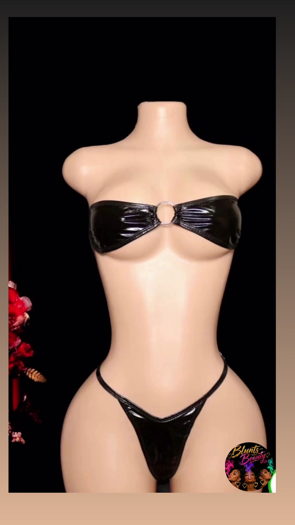 Midnight Bow Bikini Set